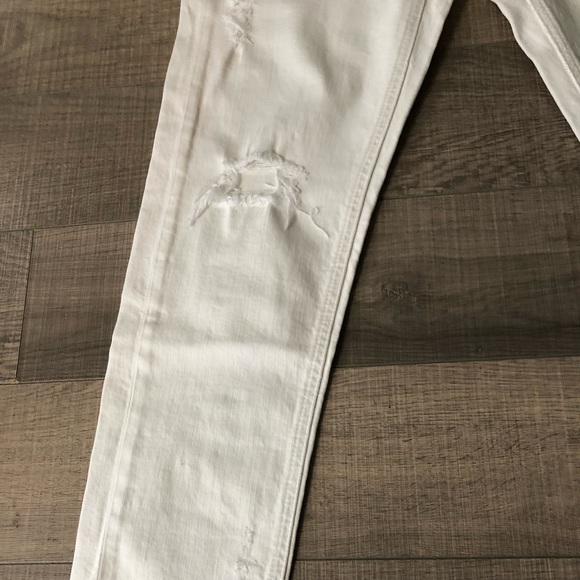 White Jeans distressed ribbed - Picture 2 of 9